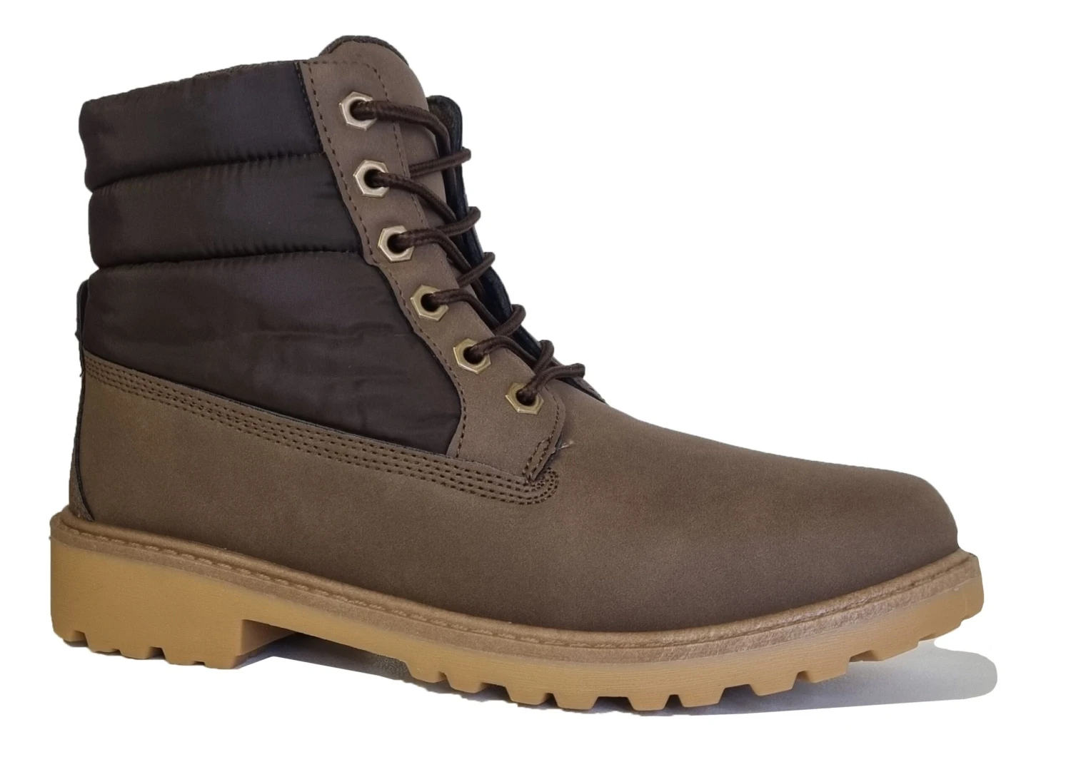 Mens Ankle Boots Lace Up Brown Padded Collar Casual Boots Size UK Fashion 2 Mens Ankle Boots Lace Up Brown Padded Collar Casual Boots Size UK Fashion - Image 2