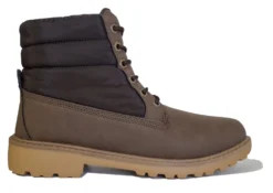 Mens Ankle Boots Lace Up Brown Padded Collar Casual Boots Size UK Fashion