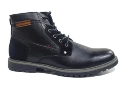 Mens Military Style Boot Black Mens Smart Casual Lace Up Boots Size 7 8 9 10 11 NEW