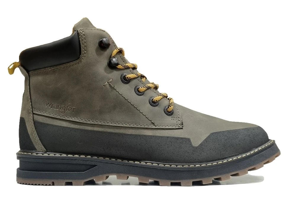 Wrangler Jeans Mitchell Boots Mens Khaki Ankle Boots Size 7 8 9 10 11 12 NEW 2 Wrangler Jeans Mitchell Boots Mens Khaki Ankle Boots Size 7 8 9 10 11 12 NEW - Image 2