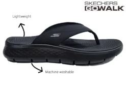 Skechers Go Walk Flex Sandals Mens Comfort Slip On Sandals Size 7 8 9 10 11 12 Black