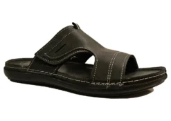 Urban Jacks Birkdale Sandals Mens Slip On Sandals Pool Slides Holiday Shop Size 7 8 9 10 11 12 Black