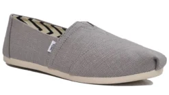 Toms Alpargata Chalky Shoes Womens Slip On Shoes Canvas Espadrille Shoes Size 3 4 5 6 7 8 Grey