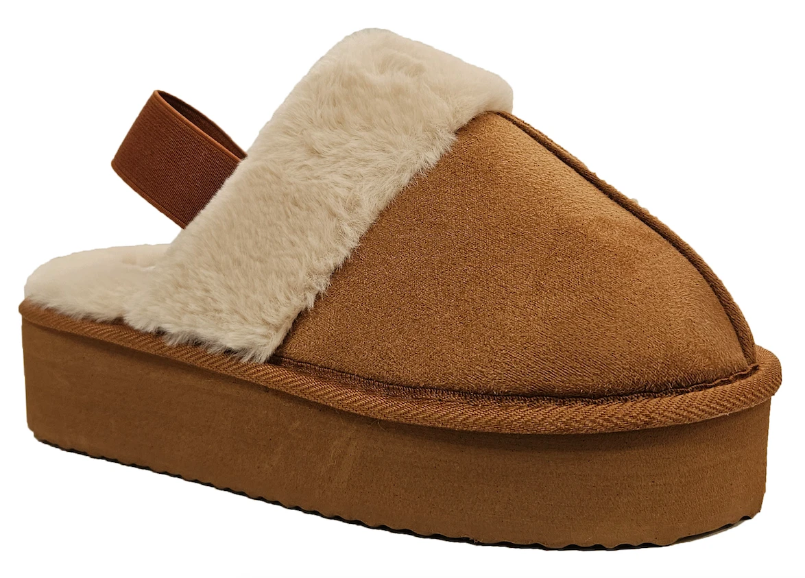 Krush Platform Slippers Ladies Slingback Mules Size 3 4 5 6 7 8 Brown 1 Krush Platform Slippers Ladies Slingback Mules Size 3 4 5 6 7 8 Brown