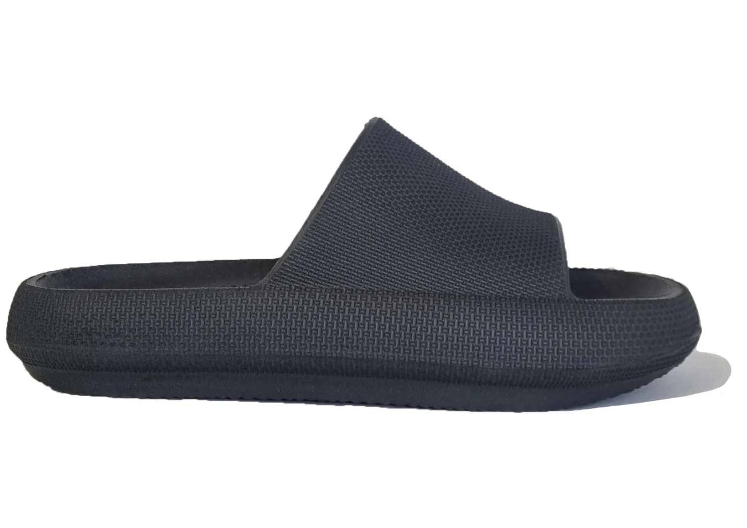 Womens Ladies Black Sliders Slides Shoes Beach Summer Shower Pool Sandals Size 2 Womens Ladies Black Sliders Slides Shoes Beach Summer Shower Pool Sandals Size - Image 2