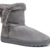 Ladies Faux Fur Boots Faux Suede Boots Warm Snow Boots Size 3 4 5 6 7 8 NEW