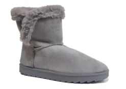 Ladies Faux Fur Boots Faux Suede Boots Warm Snow Boots Size 3 4 5 6 7 8 NEW