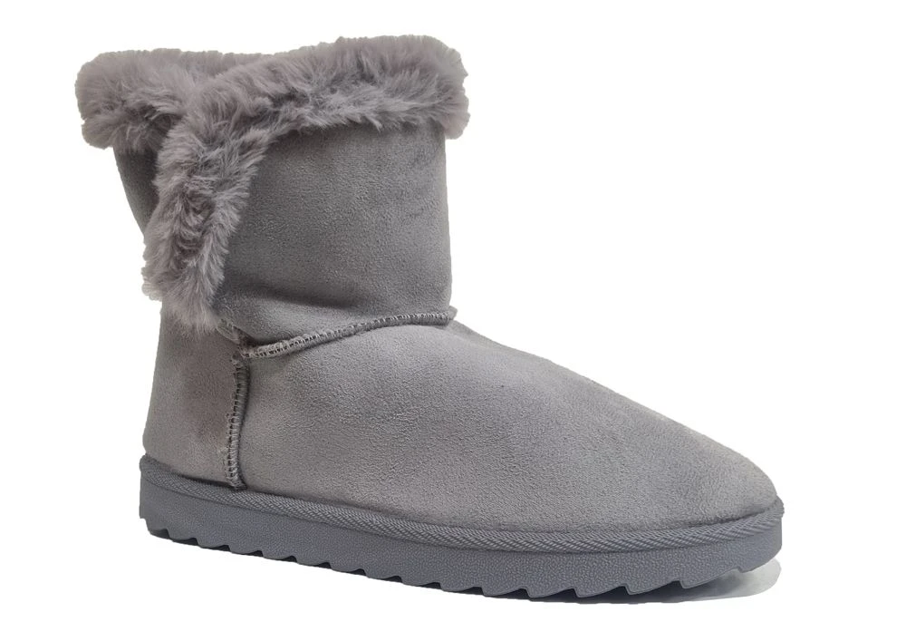 Ladies Faux Fur Boots Faux Suede Boots Warm Snow Boots Size 3 4 5 6 7 8 NEW 1 Ladies Faux Fur Boots Faux Suede Boots Warm Snow Boots Size 3 4 5 6 7 8 NEW