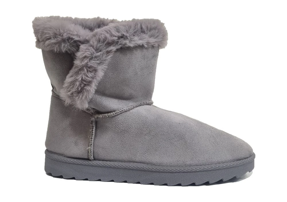 Ladies Faux Fur Boots Faux Suede Boots Warm Snow Boots Size 3 4 5 6 7 8 NEW 2 Ladies Faux Fur Boots Faux Suede Boots Warm Snow Boots Size 3 4 5 6 7 8 NEW - Image 2
