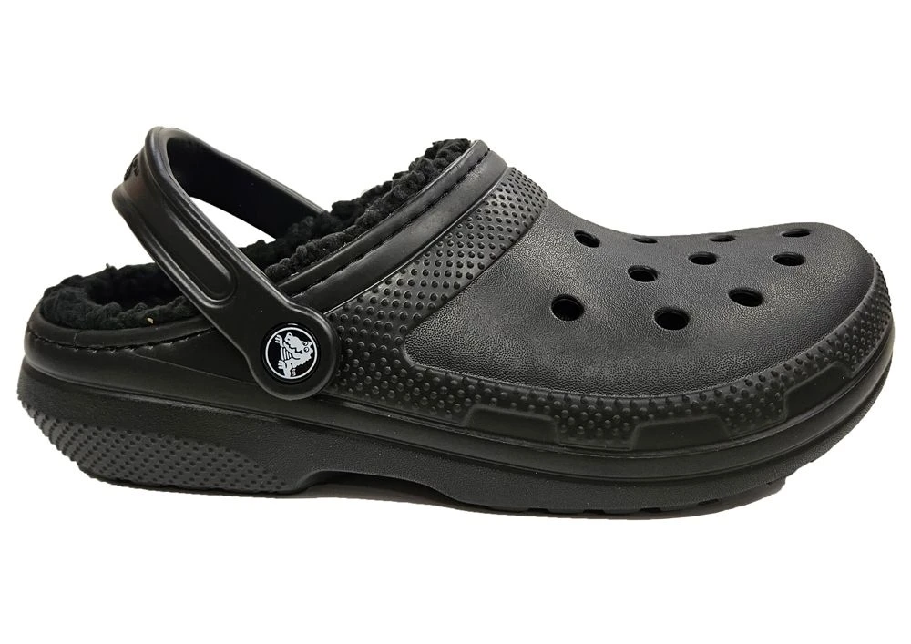 Crocs Lined Clogs Womens Classic Lined Sandal Clogs Size 3 4 5 6 7 8 Black 2 Crocs Lined Clogs Womens Classic Lined Sandal Clogs Size 3 4 5 6 7 8 Black - Image 2