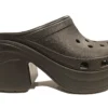 Crocs Siren Heeled Sandals Ladies Platform Clog Crocs Heels Holiday 3 4 5 6 7 8